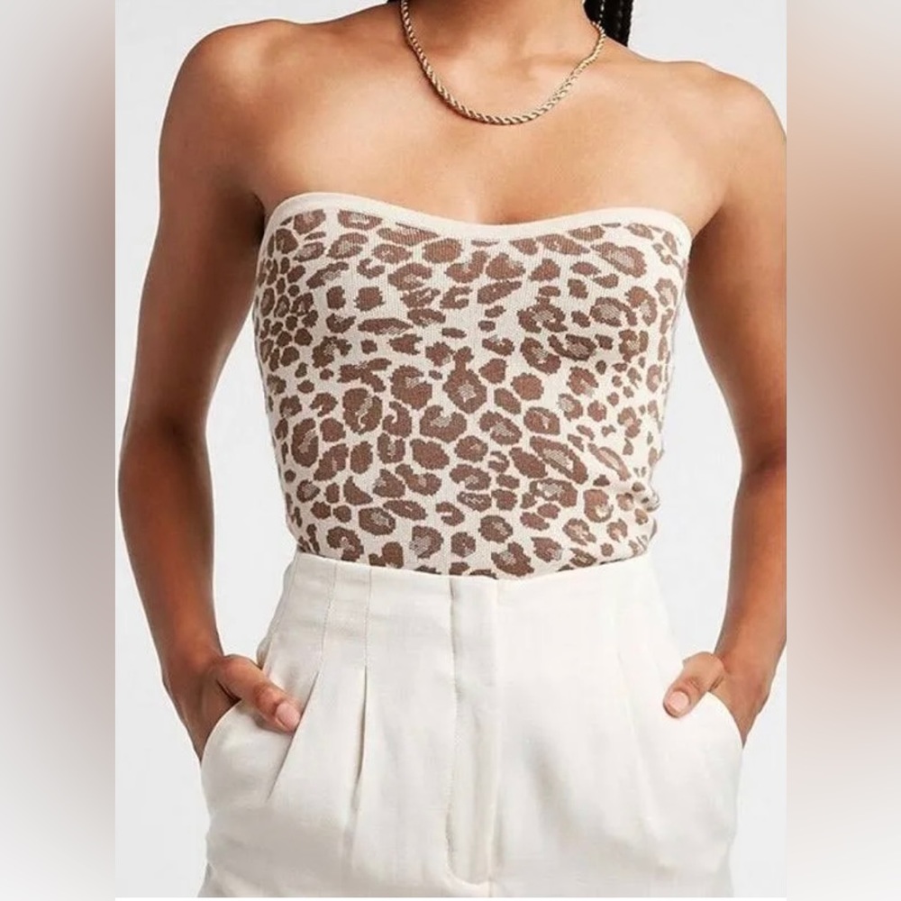 Express Cheetah Print Tube Top Size XS